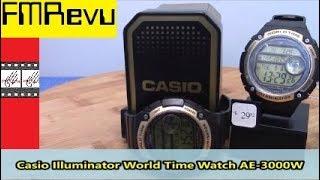 Casio Illuminator World Time Watch AE-3000W | Men's Fashion Watch Review