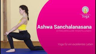 Ashwa Sanchalasana kannst du überall  üben. Sie bringt dir eine starke und aufrechte Körperhaltung