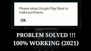 (PROBLEM SOLVED 2021) PLEASE SETUP GOOGLE PLAY STORE TO MAKE PURCHASES | HOW TO BUY ROBUX WITH PHONE