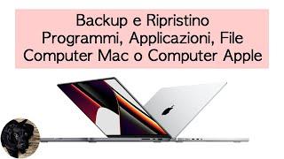 Come Eseguire backup e Ripristino di Programmi, Applicazioni, File, Computer Mac o Computer Apple.