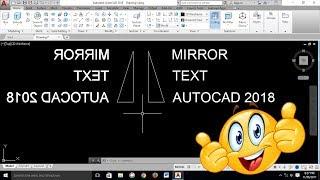 How to Mirror Text In AutoCAD / MIRRTEXT Command /AutoCAD Tips & Tricks