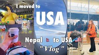 Moving to USA as an international student |  flight journey️ | SOLO traveling| VLOG