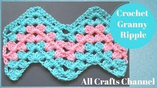 How to Crochet Granny Ripple Pattern