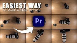 EASIEST WAY to edit STOP MOTION animation in Adobe Premiere Pro - stop motion animation hack