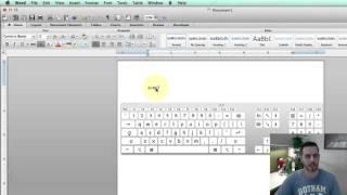 How to Type Exponents on a Mac