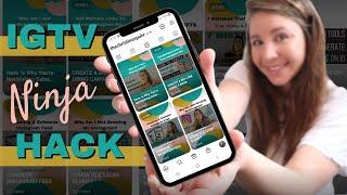 NINJA IGTV VIDEO HACK | Easy Way To Edit and Share YouTube and Long Videos