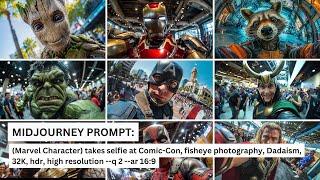 Marvel Selfies: Bringing Characters to Life with Midjourney AI