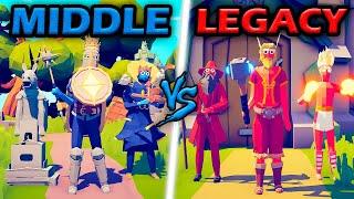 MIDDLE AGE KINGDOM vs LEGACY KINGDOM - Totally Accurate Battle Simulator | TABS