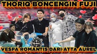 THORIQ BONCENG FUJI. Atta Aurel kasih kado vespa romantis