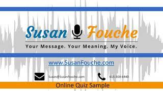 Susan Fouche Online Quiz Sample