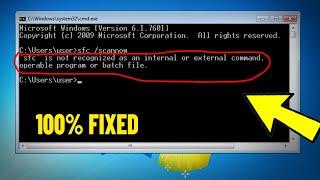 is not recognized as an internal or external command in Windows 11 / 10/8/7 - How To Fix CMD Error 
