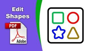 How to edit a shape in a pdf file (comment) using Adobe Acrobat Pro DC