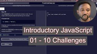 Step-by-Step FreeCodeCamp JavaScript Tutorial: first 10 Easy Beginner Challenges!