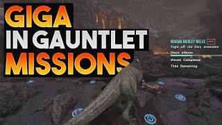 How to use a Giga in Gauntlet Missions on Official PvP | ARK