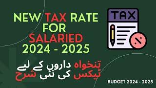 New Tax Rates - Salary Income - 2024-2025  | Salary Tax Calculator | Budget 2024-2025