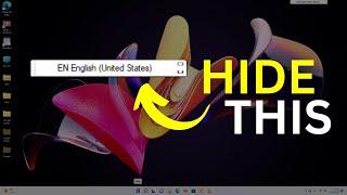 How to Hide Language Bar in Windows 11?