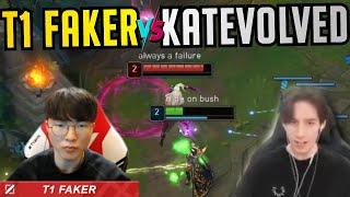 T1 Faker Vs KatEvolved + Rematch!