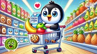  Picasso (Penguin) & His Grocery List | A Fun Shopping Adventure! 