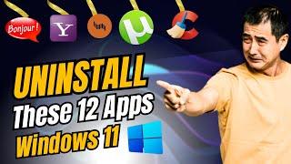 12 Unnecessary Windows Programs & Apps You Should Uninstall NOW