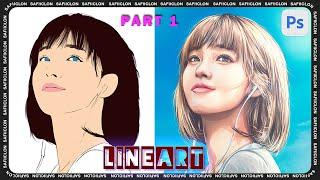 [ Photoshop Tutorial ] KNHS2 Vexel Art [ PART 1 - LINEART ]