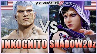 Tekken 8  ▰  Inkognito (Ranked #9 Bryan) Vs Shadow20z (Ranked #2 Zafina) High Level Ranked Matches!