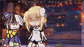 [0,75X] Mondstadt react to Kyusaku Yumeno. ||1/2|| - ||ENG/RUS|| (AU!)