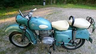 Kurze Testfahrt mit einer MZ ES 250/0 Baujahr 1958