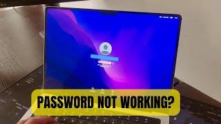 Macbook Not Accepting Password | reset password
