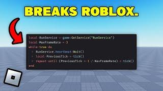 I BROKE Roblox With This Script