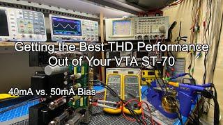 Getting the Best THD Performance Out of Your VTA ST-70: 50mA Vs 40mA Bias Experiments