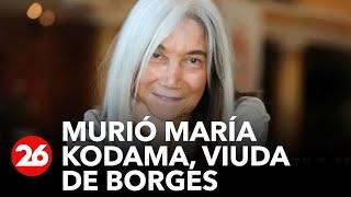 ARGENTINA | Murió María Kodama, viuda de Jorge Luis Borges, a los 86 años