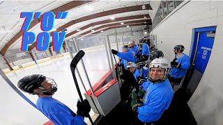 GoPro Hockey at 7 FEET TALL!