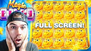 I HIT THE CRAZIEST FULL SCREEN WIN EVER ON MAGIC PIGGY!