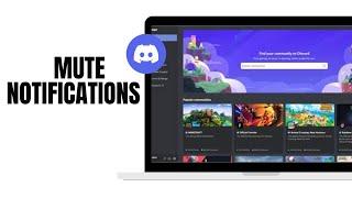 How to Mute Notifications in Discord Server