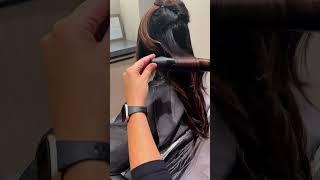 How I style my clients hair #hair #brunette #hairstyle