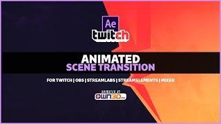 Animated Twitch Scene Transition for OBS - WEBM Format