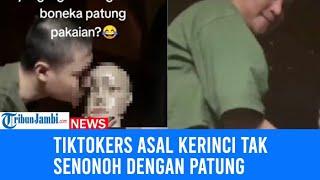 Viral Video Tiktokers Popo Sama Patung Beradegan Tak Senonoh