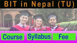 BIT Course full details Fee, Scholarship, Eligibility and Syllabus in Nepal. IT in nepal 2081