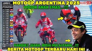 BRUTALBERITA MOTOGP HARI INI,RABU 5 MARET 2025,MOTOGP ARGENTINA MARC MARQUEZ MENANG ROSSI PANIK