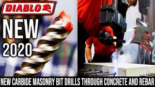 New Carbide Masonry Drill Bit That Can Drill Through Rebar! (DIABLO SPEED DEMON)