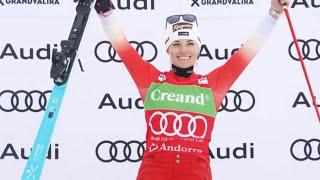 Ski Alpin Women's giant Slalom Soldeu 2.run Highlights 2024