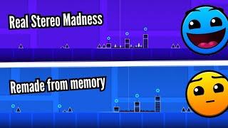 Stereo Madness remade from memory? - Geometry dash