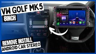 VW Golf MK5 Radio Removal Install Set Up Android 8inch Car Stereo Volkswagen Pluscenter