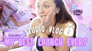 SHOP LAUNCH DAY VLOG  My best launch ever? Selling out & my profit/stats