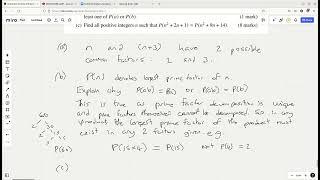 Question 5 Mathematical Olympiad for Girls 2021