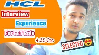 HCL Interview Experience For Graduate Engineer Trainee - GET #hcl #updates