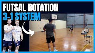 Futsal Rotation 3-1 System - How to Rotate between 3 players