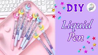DIY - HOW TO MAKE UNICORN LIQUID PEN - BACK TO SCHOOL HACKS and CRAFTS -Easy School Supplies #shorts