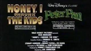 Peter Pan & Honey I Shrunk The Kids commercial 1989