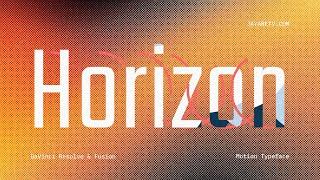 Horizon Motion Typeface for DaVinci Resolve